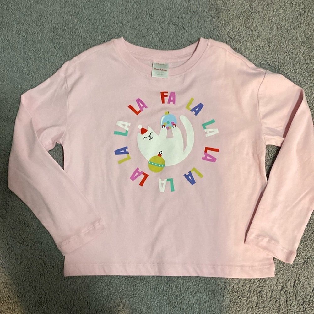 Girls Hanna Andersson Holiday long sleeve tshirt